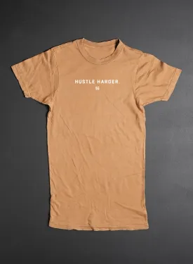 HUSTLE HARDER OVERSIZED TEE - CAMEL