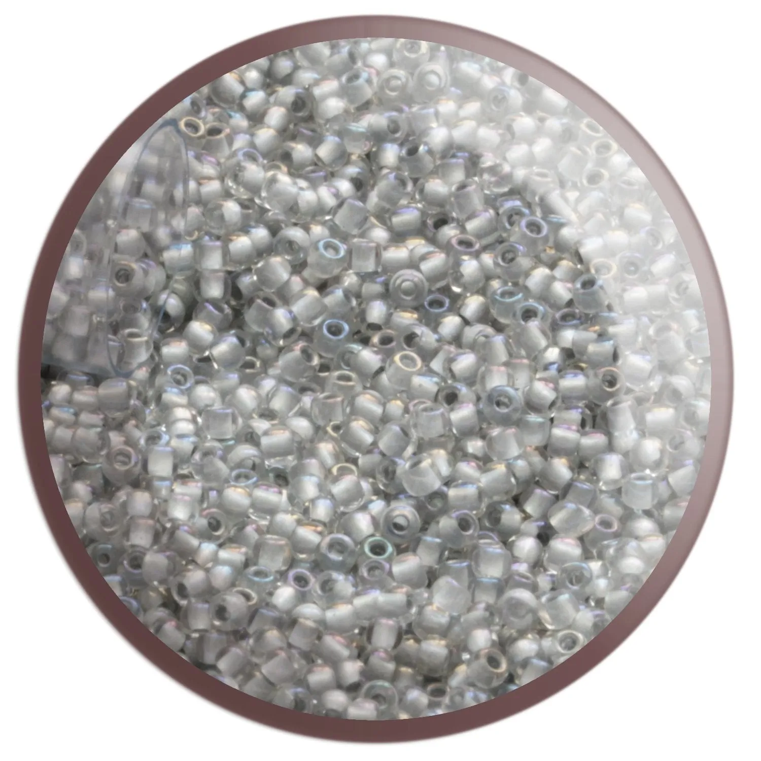 11/0 TR-261 Crystal Rainbow Grey Lined 10g/30g Round Toho Seed Beads | Beading Supply