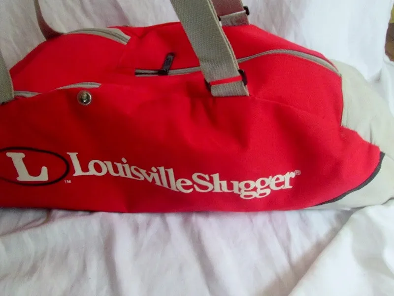 36" LOUISVILLE SLUGGER LOCKER BASEBALL BAT Little League Bag Holder Case RED GRAY Duffle