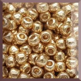 6/0 TR-PF557 Starlight Gold Galvanized Permanent Finish 10g/30g Round Toho Seed Beads - Beading Supply