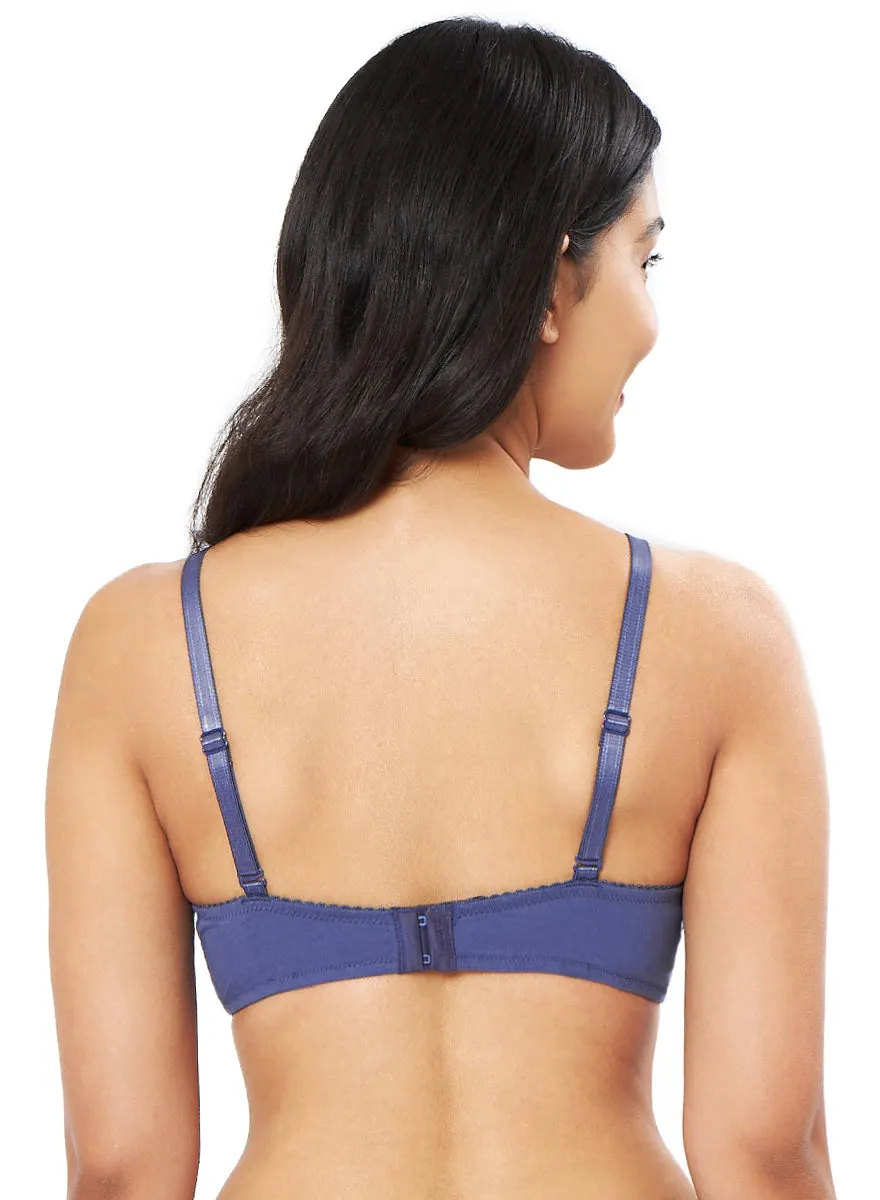 All Day Comfort Non-padded & Non-wired Bra - Crown Blue