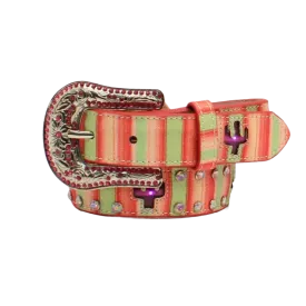 Angel Ranch® Girl's Light Up Cactus Striped Print Belt D130001230