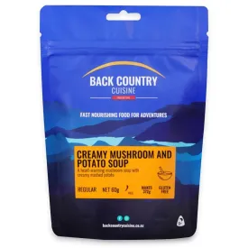 Back Country Cuisine Freeze Dried Food - Creamy Mushroom and Potato Soup