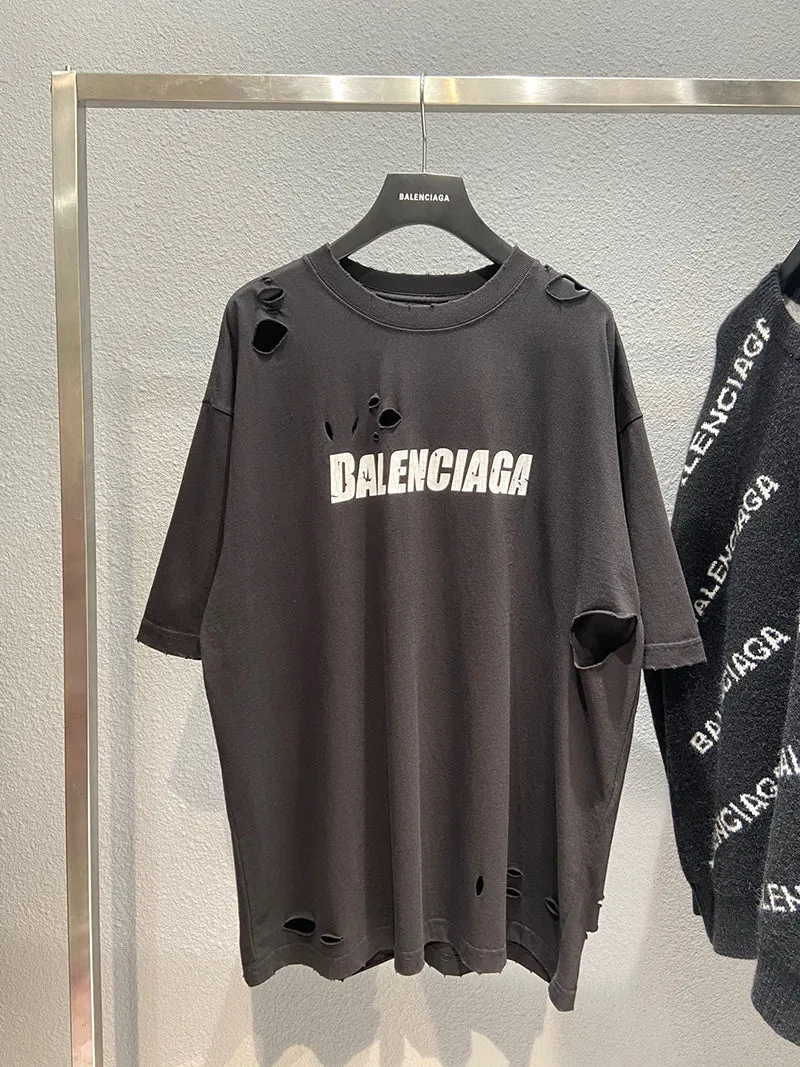 Balenciaga DESTROYED T-SHIRT BOXY FIT