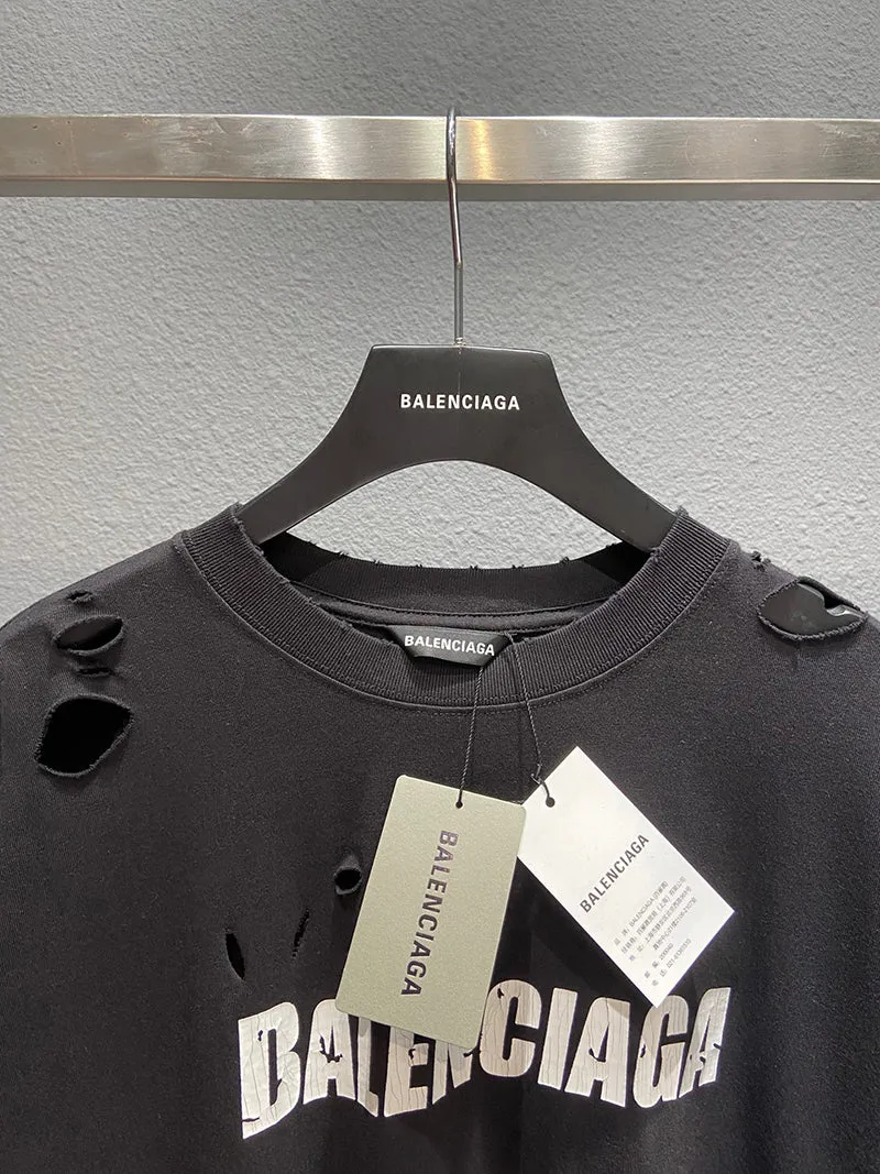 Balenciaga DESTROYED T-SHIRT BOXY FIT