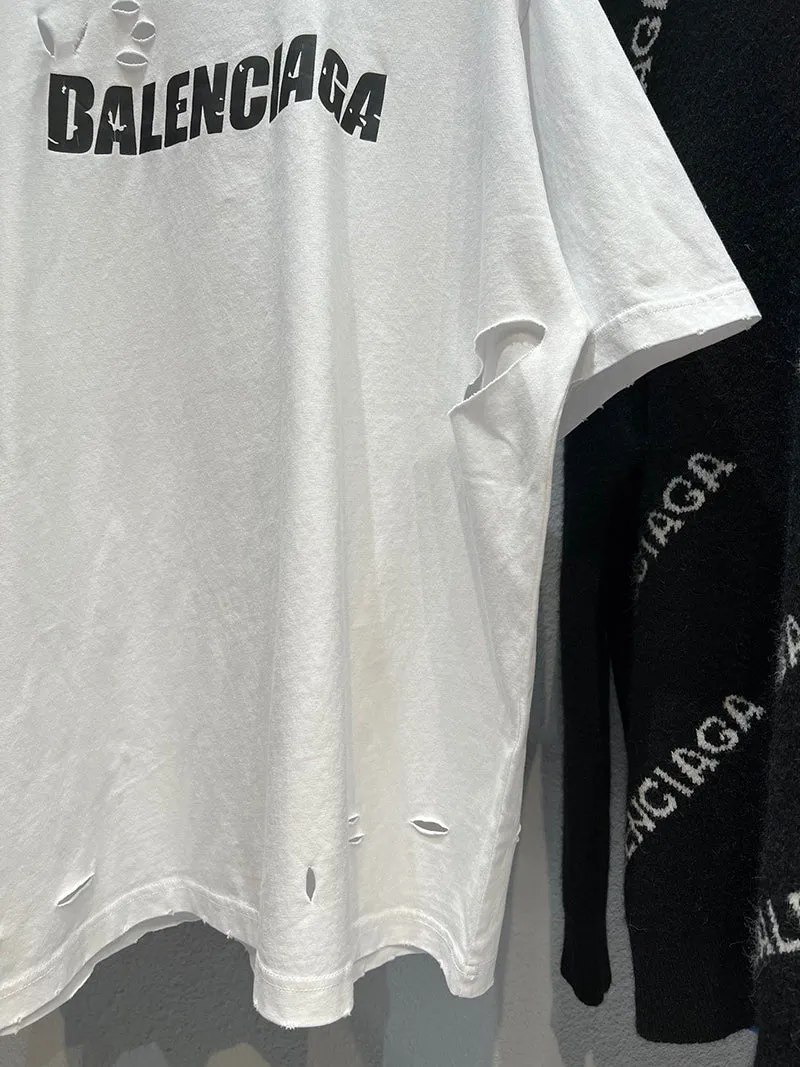 Balenciaga DESTROYED T-SHIRT BOXY FIT