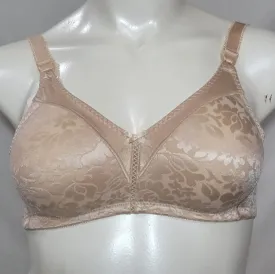 Bali 3372 R571 S125 Double Support Lace Wirefree Bra 38D Nude NEW WITH TAGS