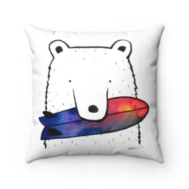 Bear Snack Square Pillow