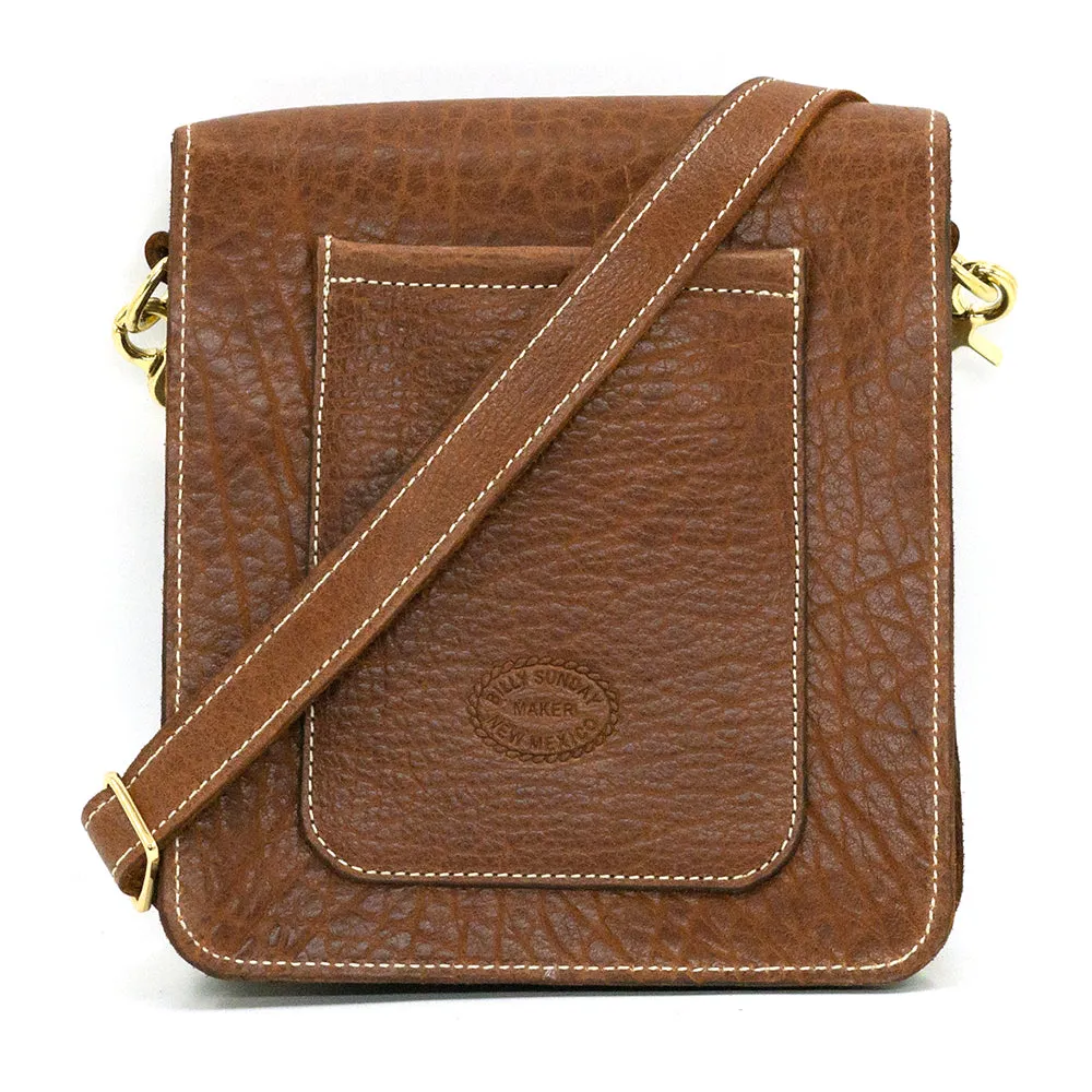 Billy Sunday Amber Bison Leather Mini Messenger Bag