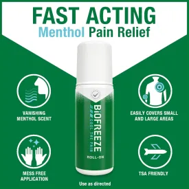 Biofreeze Pain Relief Gel Roll-On 2.5 FL OZ