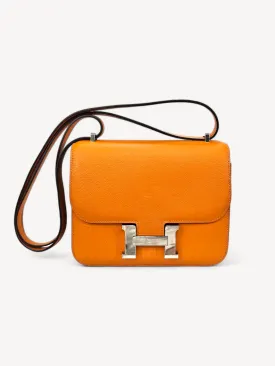 Bolsa Hermés Constance 18 Novillo Laranja