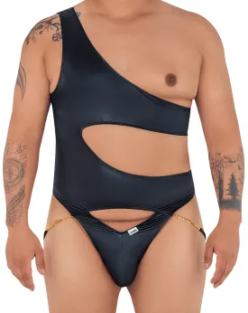 Candyman 99597x One Shoulder Bodysuit Black