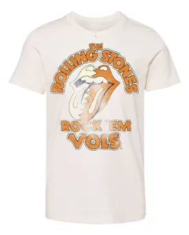 Children's Rolling Stones Rock 'Em Vols Off White Tee