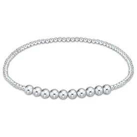 Classic Sterling Beaded Bliss 2mm Bead Bracelet - 4mm Sterling