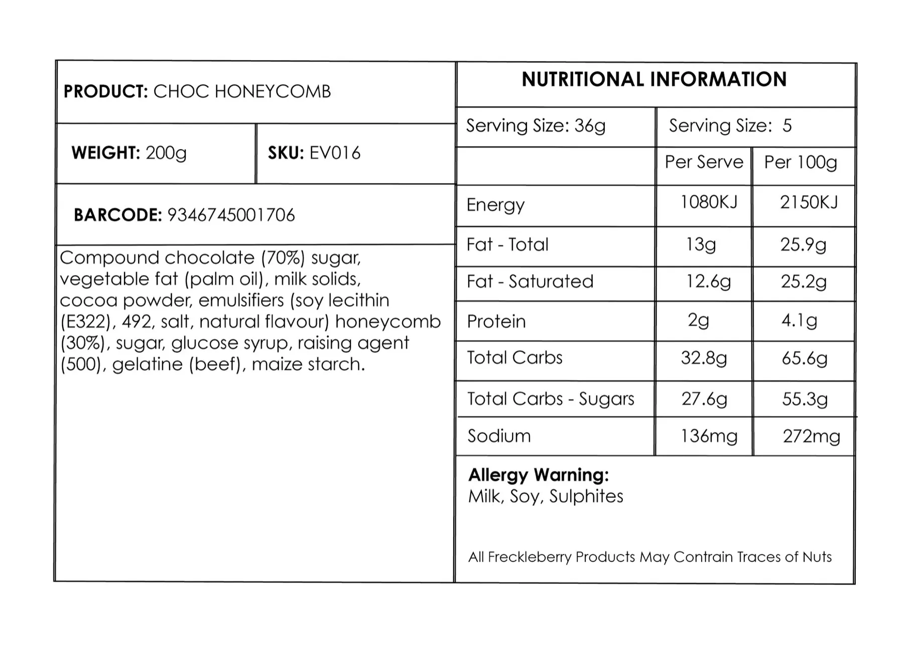 Coconut Rough 230g