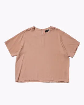 Crepe Rayon S/S Shirt - Coral