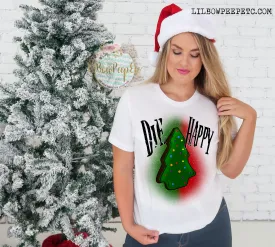 Die Happy Christmas Brownie Snack Cake Adult Unisex Tee