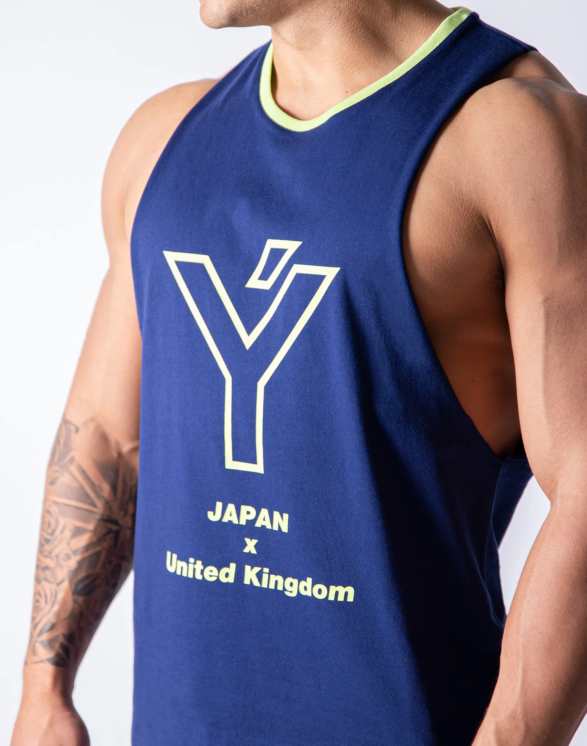 Drop Shoulder Tanktop - Navy