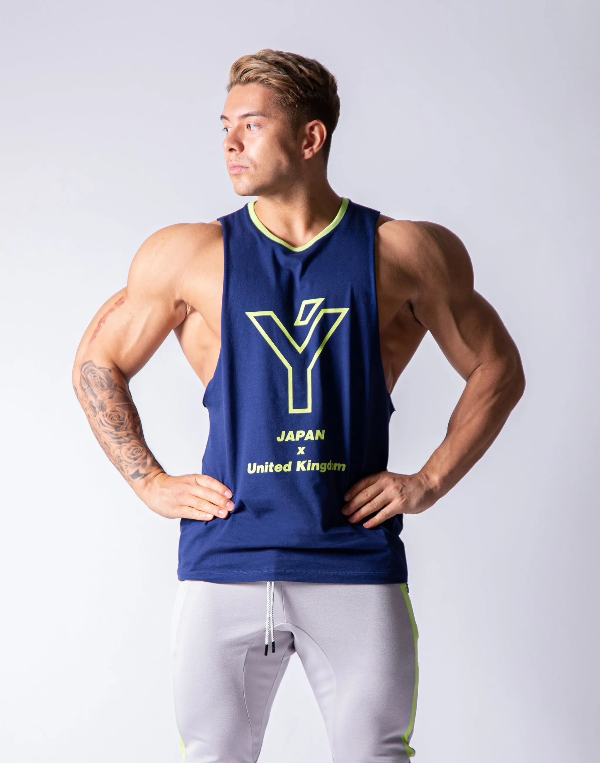 Drop Shoulder Tanktop - Navy