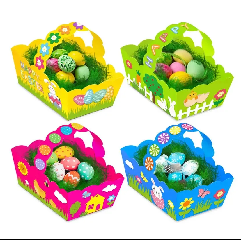 Easter Basket Bunny Bags / Bucket / baskets x 8pcs