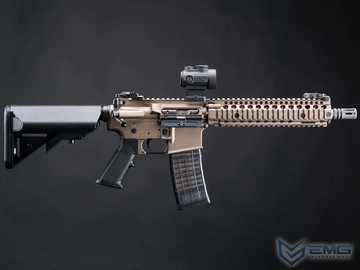 EMG x CYMA CGS Series DD.1101 Daniel Defense Licensed MK18 GBBR (Black / Tan)