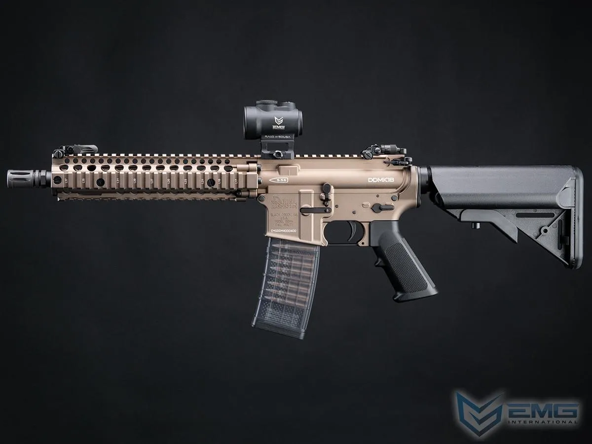 EMG x CYMA CGS Series DD.1101 Daniel Defense Licensed MK18 GBBR (Black / Tan)