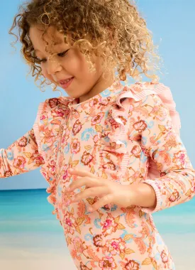 Free Spirit Girls Frilled Paddlesuit - Free Spirit