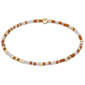 Gameday Hope Unwritten Bracelet - Burnt Orange-White