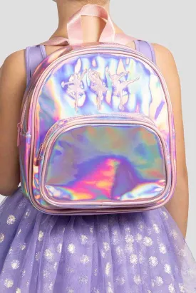 Girls Iridescent Ballerina Backpack