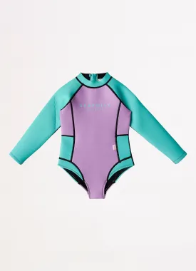 Girls L/S Wetsuit  - Violet Splice