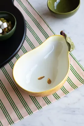 Golden Pear Snack/Serving Bowl