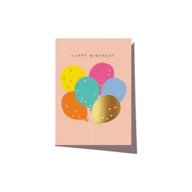 Happy Birthday Balloons Card