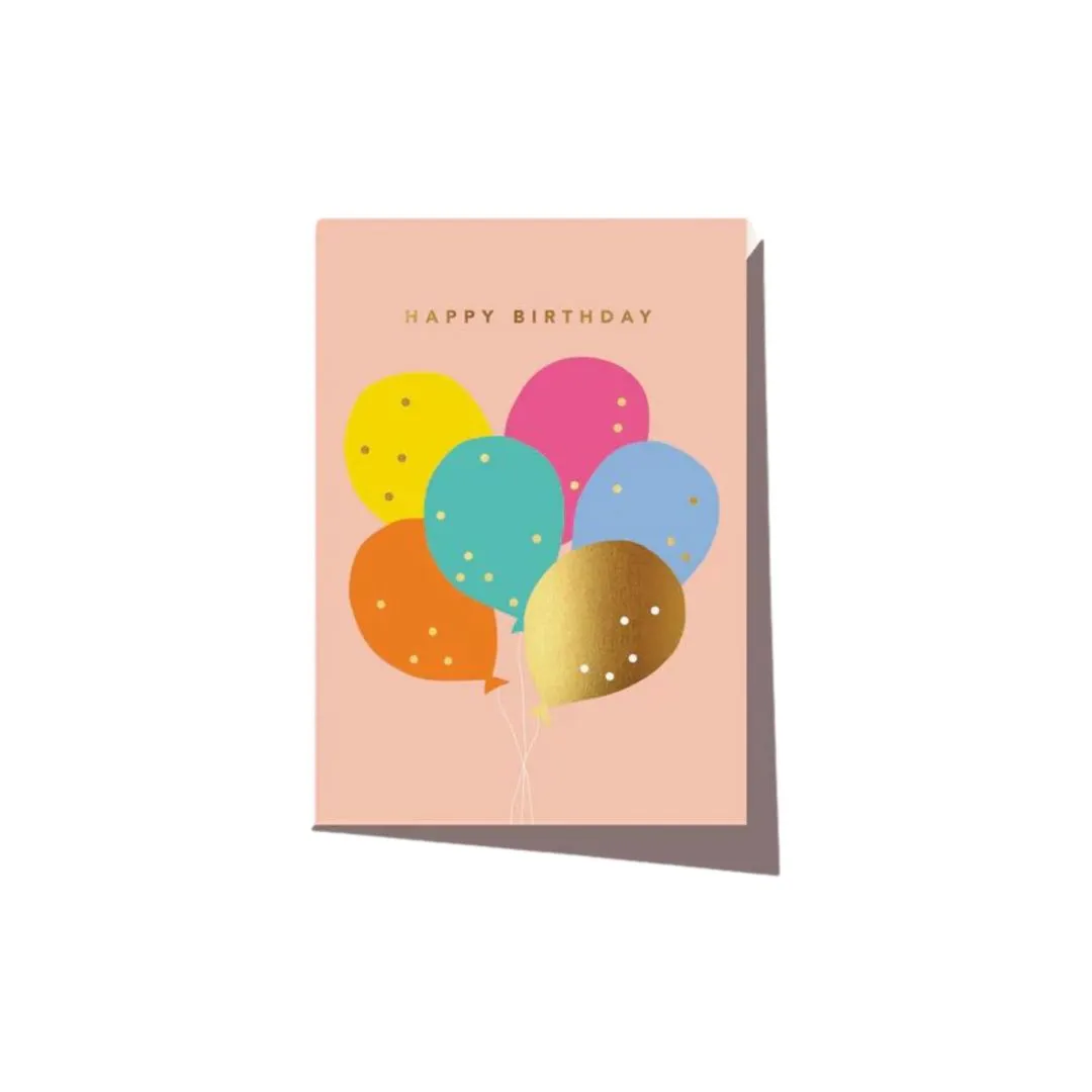 Happy Birthday Balloons Card