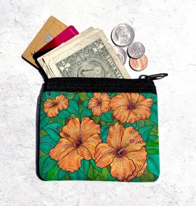 Hibiscus Coin Bag