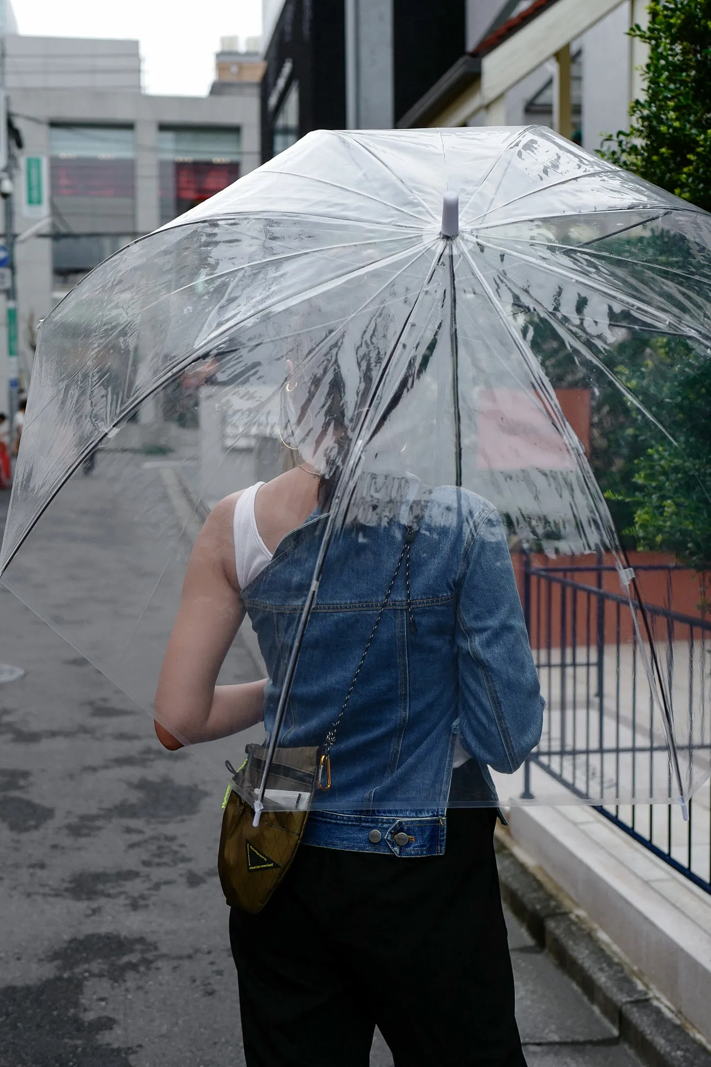 One Shoulder Denim Jacket