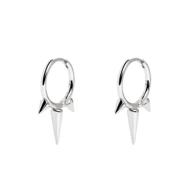 Rolling Silver Earrings