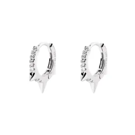 Rolling Spark Silver Earring