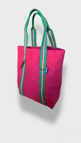 SAC BAG fucsia manico verdone