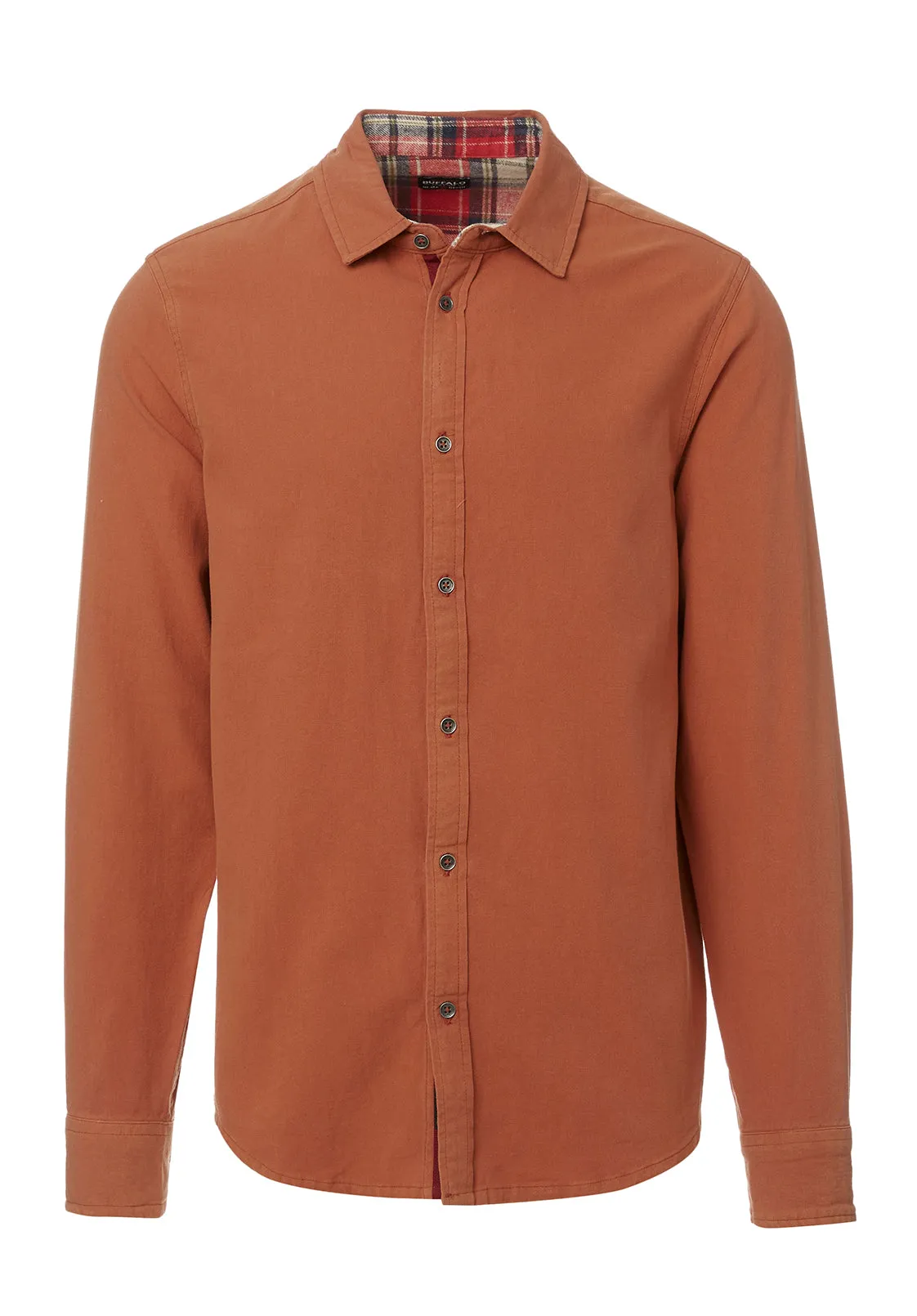 Siamik Men's Long-Sleeve Shirt in Orange - BM24116