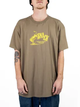 Snack Skateboards - Western Wear Tee - Brown - Heavyweight Cotton - Tee Shirt